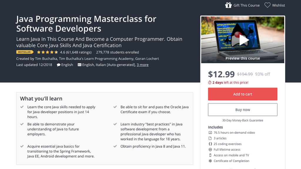 Курсы разработчика Java: обучение с опытными специалистами, практические задания и сертификат